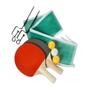 Imagem de Kit Completo Tênis De Mesa Ping Pong Rede Raquete Bolinhas