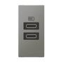 Imagem de Kit Completo USB Duplo Tipo-C 15W Com Placa 4x2 Arteor Legrand Linha Premium