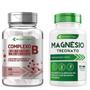 Imagem de Kit Complexo B B1 B2 B3 B5 B6 B7 B9 B12 Biotina + Magnesio Treonato Formula Ativa 500mg - 60 Cápsulas - Ecomev