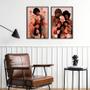 Imagem de Kit Composição 2 Quadros Viva a Diversidade Racial 24x18cm - com vidro