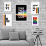 Imagem de Kit Composição 5 Quadros Decorativos Lgbt - Com Vidro