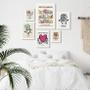 Imagem de Kit Composição 6 Quadros Artes Keith Haring - com vidro