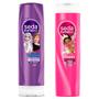 Imagem de Kit Condicionador Infantil Juntinhos Frozen e Shampoo Infantil Seda Juntinhos Tiana 300ml cada
