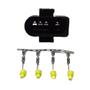 Imagem de Kit Conector 04 Vias Sonda Lambda Gol Mi 96/ A4 A6 94/ 1314k