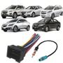 Imagem de Kit Conector Chicote Ligacao Radio Som Automotivo Chevrolet Onix Cobalt Spin Cruze Prisma Tracker