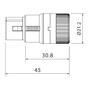 Imagem de Kit conector roxtone xlr femea macho rotativo lx3 5 pares