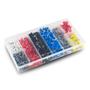 Imagem de Kit Conector Terminal Tubular Ilhós 800 Un Kit Completo Terminal Isolante 800 uni