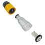 Imagem de Kit Conector Transparente com Filtro e Engate Rápido Laranja Compatível com Lavadora WAP Super
