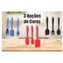 Imagem de Kit Confeiteiro 3 Peças de Silicone Confeitaria Bolo, Utensílios de Cozinha 20cm Casa Utilidades