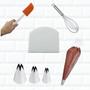 Imagem de Kit Confeiteiro - Bicos Para Confeitar 1m (p,m,g) + Utensili