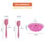 Imagem de Kit Confeiteiro com Utensílios E Formas Rosa - 6 pçs Oikos