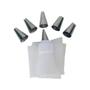Imagem de Kit Confeiteiro Saco de Confeitar + 6 Bicos Inox