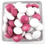 Imagem de Kit Confete Kukets Mini Branco Rosa M&M Pastilha Chocolate