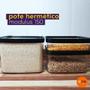Imagem de Kit Conjunto 02 Potes Herméticos Para Mantimentos Acrílico