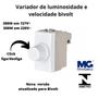 Imagem de Kit Conjunto 1 Dimmer Variador com 2 Teclas Simples Sleek