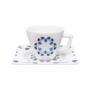 Imagem de Kit Conjunto 12 Xícaras Cafézinho Babet Oxford Porcelana Estampada 75ml