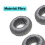 Imagem de Kit Conjunto 4 Argolas para guardanapo Cinza Brinox Cozinha Jantar Decoração - 57753/103