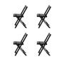 Imagem de Kit - Conjunto 4 Cadeiras Dobráveis Em Madeira de Alta Resistência Bar Restaurante Jardim