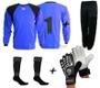 Imagem de Kit Conjunto 4x1 Goleiro Calca Goleiro azul popular - sulmarcas