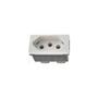 Imagem de Kit Conjunto 4x2 Tomada 20A Interruptor Simples Pial Plus+