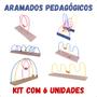 Imagem de Kit Conjunto 6 Aramados Educativos Brinquedo Aramado Pedagógico 6 Peças