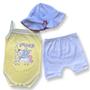 Imagem de Kit Conjunto body bebe mais boné ou chapéu - Imperdível