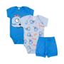 Imagem de Kit Conjunto Body + Shortinho Bebê 12 Pçs Estampas Coloridas