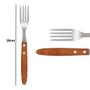 Imagem de Kit conjunto churrasco mor garfo e faca madeira 12 peças