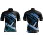 Imagem de Kit Conjunto Ciclismo Camisa Bermuda Proteção UV + Capacete Ciclismo + Luvas + Óculos Esportivo + Manguito + Bandana