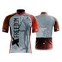 Imagem de Kit Conjunto Ciclismo Camisa C/ Proteção UV e Bermuda em Gel + Luvas Ciclismo + Manguito + Bandana