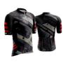 Imagem de Kit Conjunto Ciclismo Camisa e Bermuda + Capacete de Ciclismo C/ Luz LED + Luvas de Ciclismo + Óculos Esportivo +  Par de Manguitos + Bandana