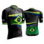 Imagem de Kit Conjunto Ciclismo Camisa Proteção UV e Bermuda em Gel + Capacete Ciclismo + Luvas Ciclismo + Óculos