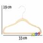 Imagem de Kit conjunto com 100 cabides slim Bege