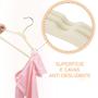 Imagem de Kit conjunto com 100 cabides slim Bege