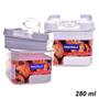 Imagem de Kit Conjunto De 4 Potes Herméticos Temperos 400ML 280ML