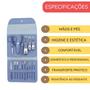 Imagem de Kit Conjunto de Facas Manicure Pedicure para Unha 16 peças