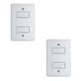 Imagem de Kit Conjunto Interruptor 4x2  2 Teclas Simples 10A 250V