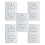 Imagem de Kit Conjunto Interruptor 4x2  2 Teclas Simples 10A 250V