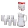 Imagem de Kit Conjunto Jarra 1L com Copos 250ml Athena Vidro Hauskraft