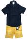 Imagem de kit conjunto jeans infantil meninos camisa jeans bermuda jeans masculino tam de 4 a 16 anos