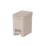 Imagem de Kit Conjunto Lixeira Com Pedal 6L Moderna Compacta Trium + Escova Sanitária Dual Com Suporte Fechado Banheiro Lavabo