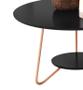 Imagem de Kit conjunto par mesas de centro + mesinha lateral pés em metal varias cores decoração 100% mdf