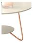 Imagem de Kit conjunto par mesas de centro + mesinha lateral pés em metal varias cores decoração 100% mdf reforçada lindas