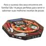 Imagem de Kit Conjunto Pizza 14 Peças Tramontina com Lâminas em Aço Inox e Cabos de Polipropileno Preto Cozinha 25099022