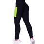 Imagem de Kit conjunto TOP ALÇA MÉDIA bojo + CALÇA LEGGING BOLSOS Feminino Academia Corrida Fitness 701