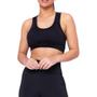 Imagem de Kit conjunto TOP ALÇA MÉDIA bojo + CALÇA LEGGING BOLSOS Feminino Academia Corrida Fitness 701