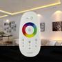 Imagem de Kit Controladora Com Controle Remoto Sem Fio RGB (Colorido) Touch Screen para Fita de Led e Luminária De Piscina RGB