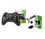 Imagem de Kit Controle Sem fio Joystick Video Game Manete Compativel com Xbox 360 Bateria Recarregavel Carregador Incluso
