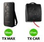 Imagem de Kit Controle TX CAR 433Mhz Acionado com Luz Alta do Veículo + 3 Controles Remotos TX MAX Garen Para Portões Eletrônicos