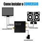 Imagem de Kit Conversor Cabo Óptico Áudio Digital Smart Tv Home Theater + Cabo RCA ou P2 para Caixa Som